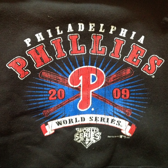 Sm PHILLIES World Series 2009 hooded sweatshirt - Picture 3 of 6